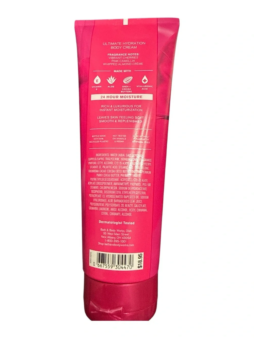 Bath‎ & Body Works Perfect In Pink Body Cream Full Size Ultimate Hydration New